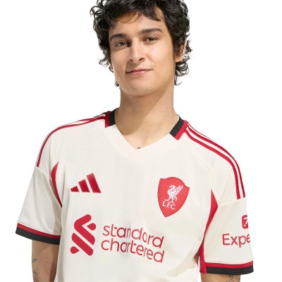 adidas Liverpool FC 25/26 Away Jersey Wonder White — foto 3