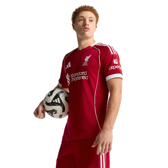 Jersey adidas Liverpool Fc Authentic 2025-2026 Home Strawberry Red