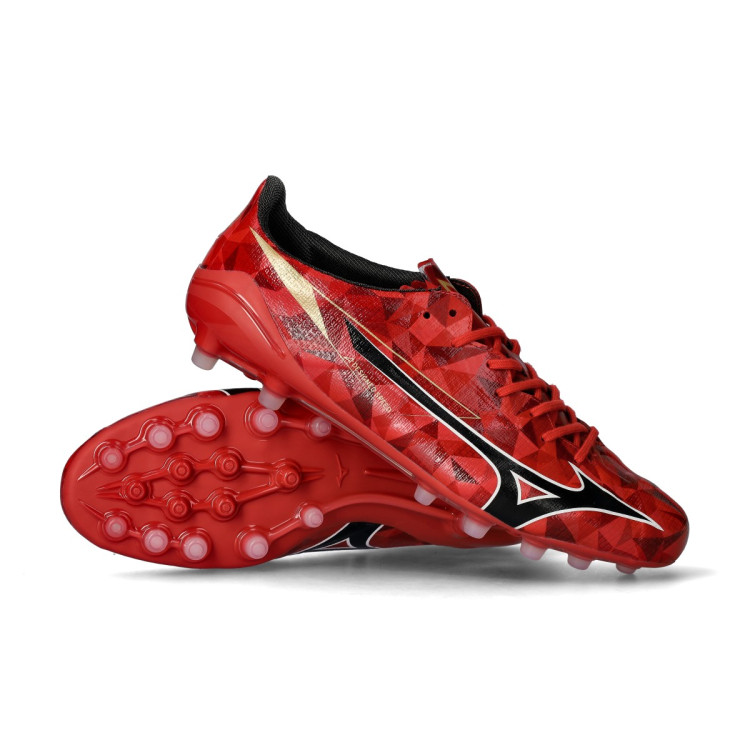 Fußballschuhe Mizuno Mizuno Alpha II Elite AG Rot-Schwarz-Gold