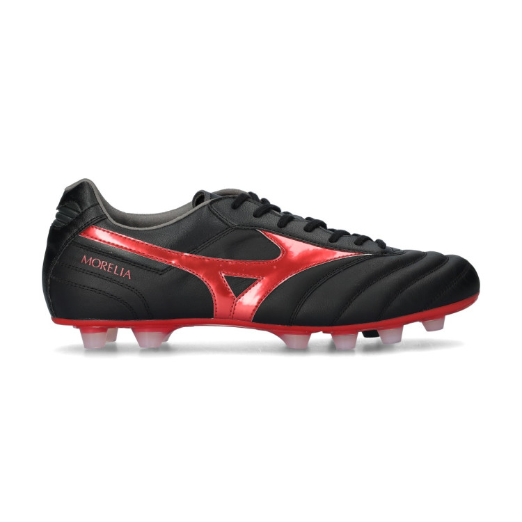Mizuno Morelia II サッカーシューズ ブラック/レッド Bota de fútbol Mizuno Morelia II Elite FG Black-Red-Black - Fútbol