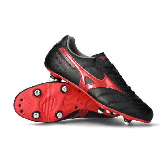 Football Boots Mizuno Morelia II Club Mix Black-Red-Black - Fútbol