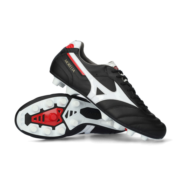 Football Boots Mizuno Morelia II Elite FG Black-White-Chinese Red Football Boots Mizuno Morelia II Elite FG Black-White-Chinese Red