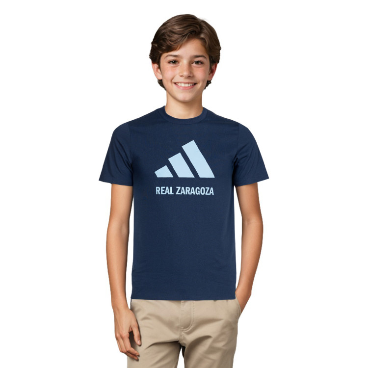 adidas Real Zaragoza Cotton Logo Tee 25 Niño