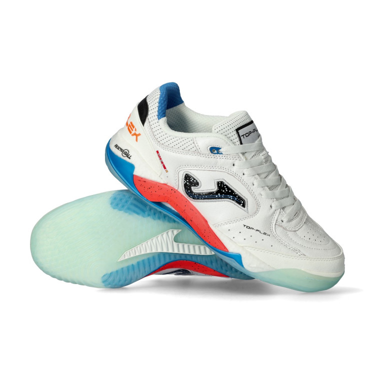 Futsal Shoes Joma Top Flex Plus White - Fútbol Emotion