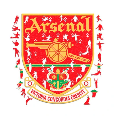 Arsenal FC Retro Wooden Puzzle (150 Pcs)