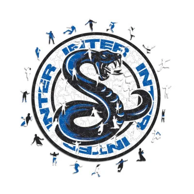 Fc Inter Milan Snake Wooden Puzzle (150 Pcs)
