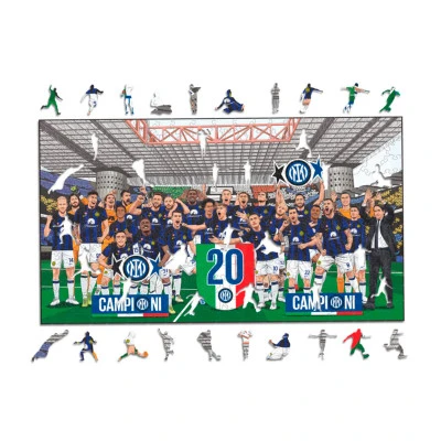Fc Inter Milan 20Th Scudetto Wooden Puzzle (150 Pcs)