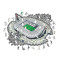 Juventus FC Allianz Stadium Puzzle Madeira Tamanho L (500 Peças)