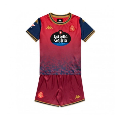 Conjunto Deportivo La Coruña Segunda Equipación 2025-2026 Niño