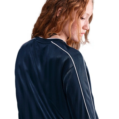 Nike Sportswear Long-Sleeve Jersey 'Midnight Navy Silt Red' (Women's) — photo 4