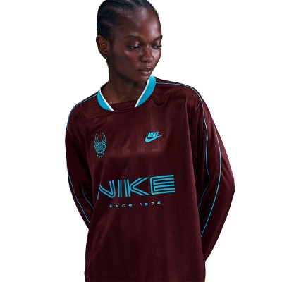 Nike Sportswear Long-Sleeve Jersey 'Burgundy Crush Baltic Blue' (Women's) — foto 3