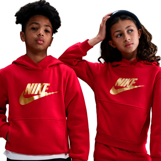red and gold nike sweater