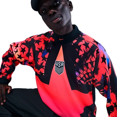 Nike USMNT Authentic Goalkeeper Soccer Shirt 'Black/Bright Crimson' — photo 3