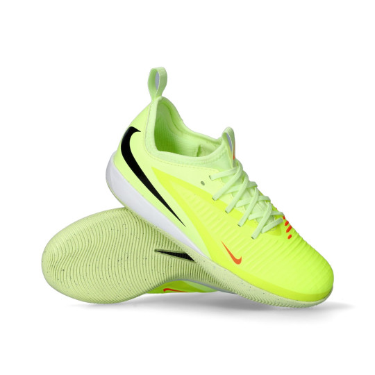 Futsal Shoes Nike Kids Phantom 6 Low Academy IC Hyper Crimson-Black-Limelight - Fútbol Emotion