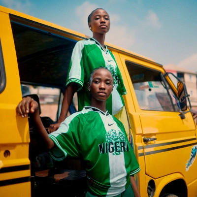 Nike Men's Nigeria 1996 Football Replica Shirt Green/White/Black — foto 5
