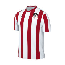 Camiseta Striped Division V m/c Niño C.D.Acero White-University Red-White
