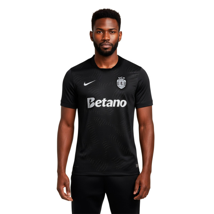 Jersey Nike Sporting Portugal 2025-2026 Away Black - Fútbol Emotion