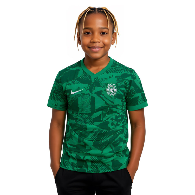 Jersey Nike Kids Sporting Portugal 2025-2026 Pre-Match Green