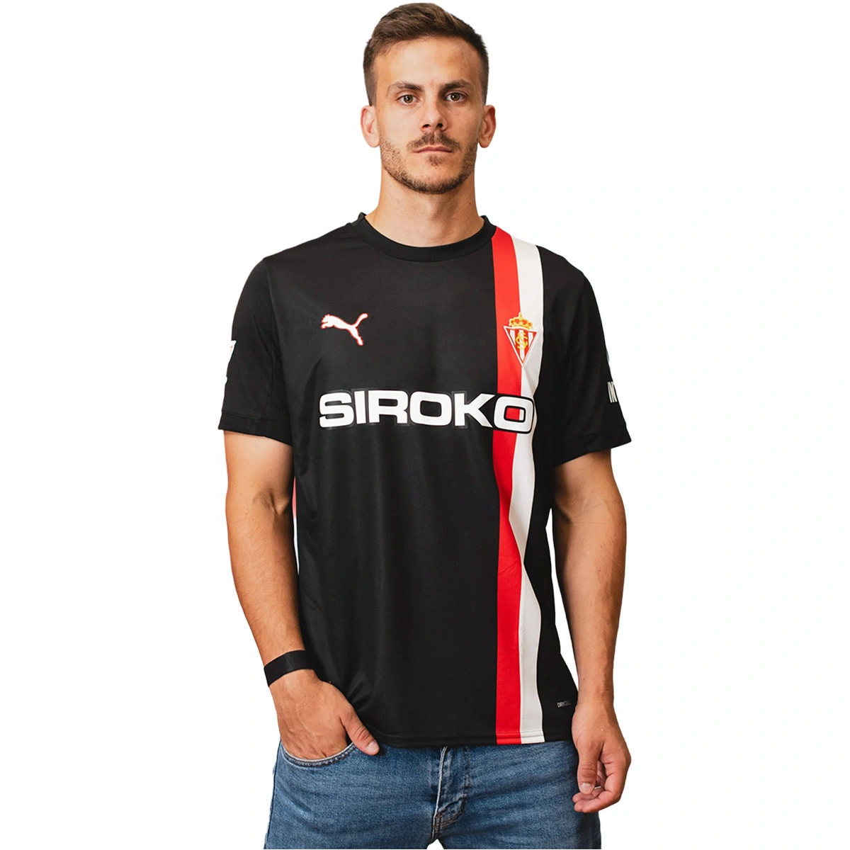 Puma - Camisola Sporting Gijon Segundo Equipamento 2025-2026, Unisex, Black, L