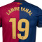 Camisola Nike Lamine FC Barcelona Primeiro Equipamento 2024-2025 Criança Deep Royal Blue-Noble Red-Midni