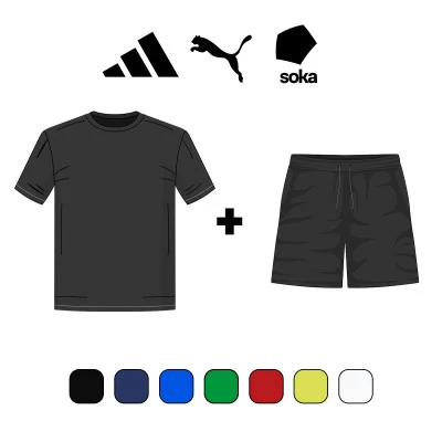 Camiseta + Pantalón corto Adidas Entrada - Puma TeamLiga - Soka Pack