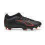 Kids Ultra 6 Match FG/AG-Puma Black-Puma Red-Strong Gray