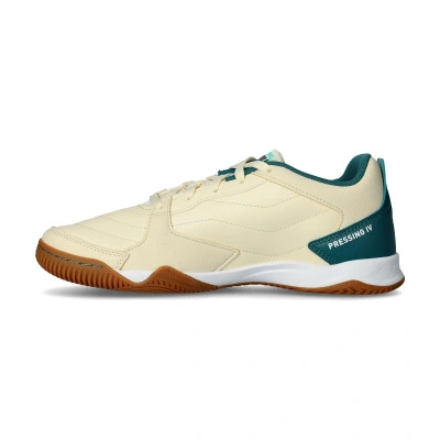 PUMA Pressing 4 Support Soccer Shoes Men's Yellow White Green — photo 3