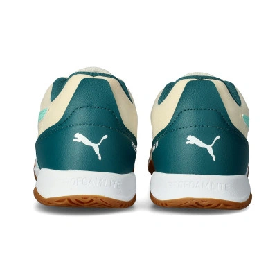PUMA Pressing 4 Support Soccer Shoes Men's Yellow White Green — photo 5