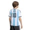 Camiseta adidas Messi Argentina Primera Equipación Mundial 2026 Niño