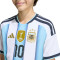 Camiseta adidas Messi Argentina Primera Equipación Mundial 2026 Niño