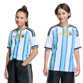 Camiseta Argentina Primera Equipación Mundial 2026 Niño