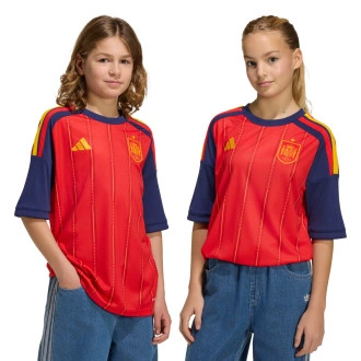 Camiseta España Primera Equipación Mundial 2026 Niño Red