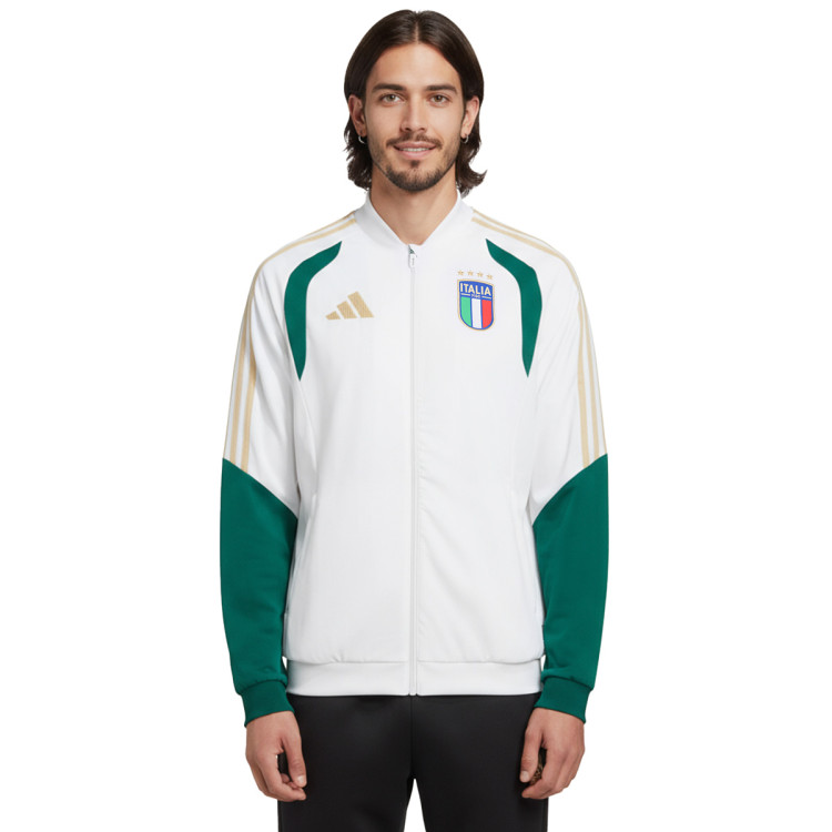 Jacket adidas Italy Pre-Match World Cup 2026 White - Fútbol Emotion