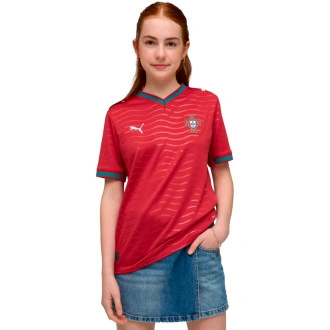Camiseta Portugal Primera Equipación Mundial 2026 Niño Red