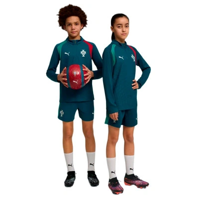 PUMA Haut d'Entraînement Portugal 1/4 Zip Enfant 2026 Bleu - Coupe du Monde — foto 4