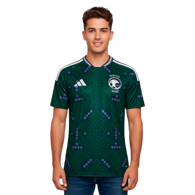 Jersey adidas Saudi Arabia Home Kit World Cup 2026 Aurora Ivy