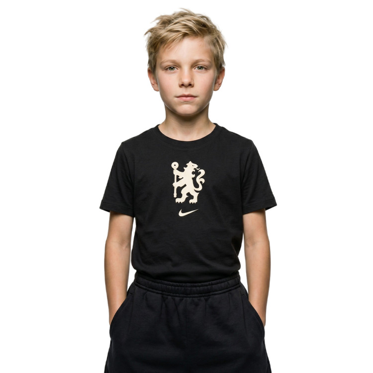 T-Shirt Nike Chelsea FC Fanswear Mundialito Black-Coconut Milk