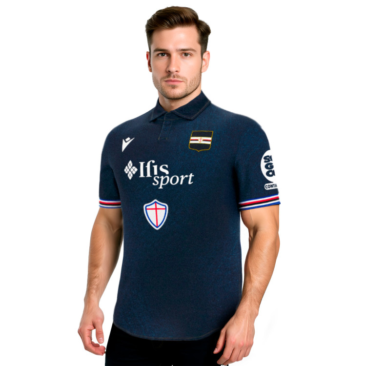 Jersey Macron UC Sampdoria 2025-2026 Third Navy Blue - Fútbol Emotion