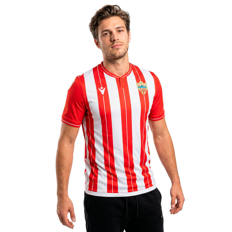 Jersey Macron Ud Almeria 2025-2026 Home Red-White - Fútbol Emotion
