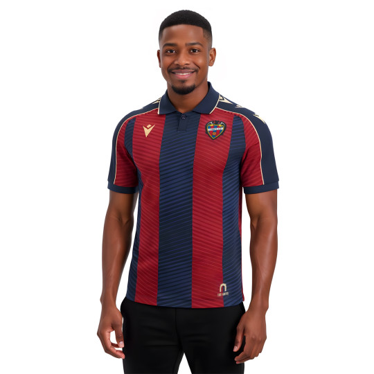 Jersey Macron Levante 2025-2026 Home Maroon-Blue - Fútbol Emotion
