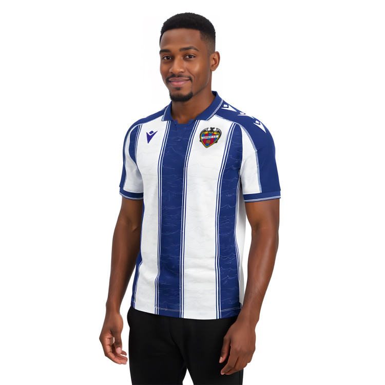 Jersey Macron Levante 2025-2026 Away Blue-White - Fútbol Emotion