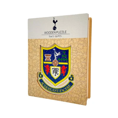 Tottenham Crest Retro Wooden Puzzle (150 Pcs)