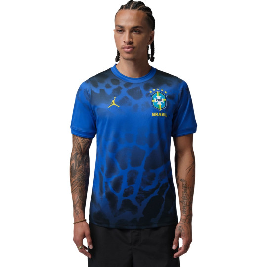 T-Shirt Nike Brazil Pre-Match World Cup 2026 Infrared-Black