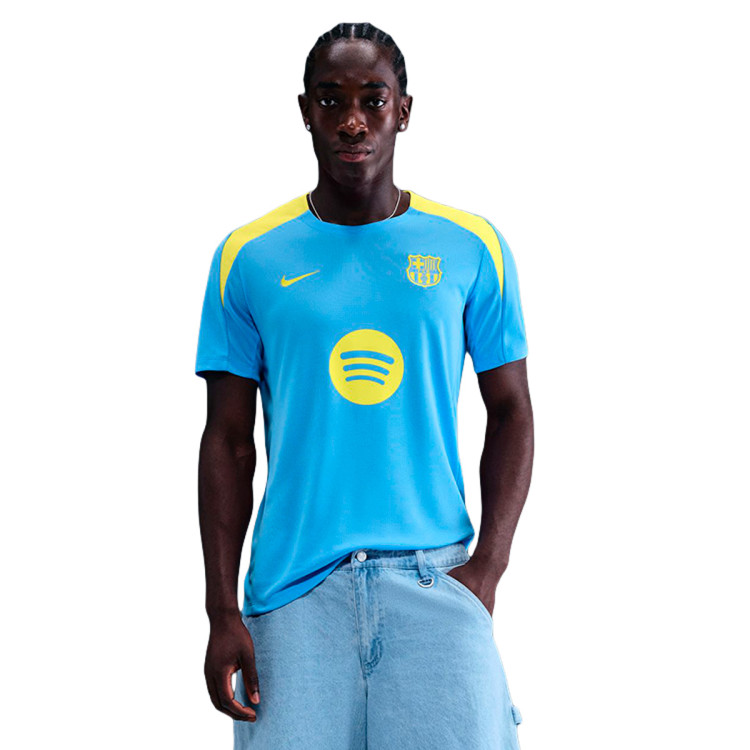 新品NIKE FC Barcelona アクアブルー シャツUSサイズXL camiseta-nike-fc-barcelona-