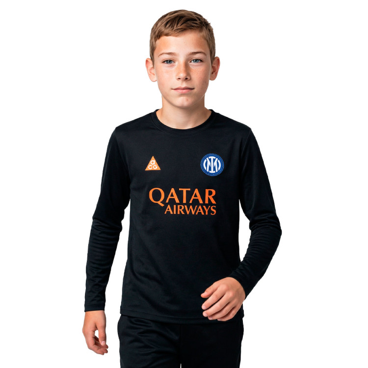 Jersey Nike Kids Inter Milan Pre-Match Fourth Kit 2025-2026 Black
