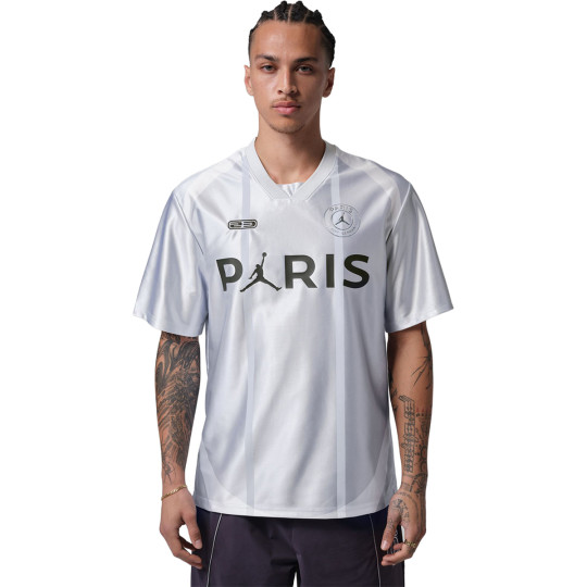 T-Shirt Jordan PSG Fanswear 2025-2026 Pure Platinum-Black - Fútbol