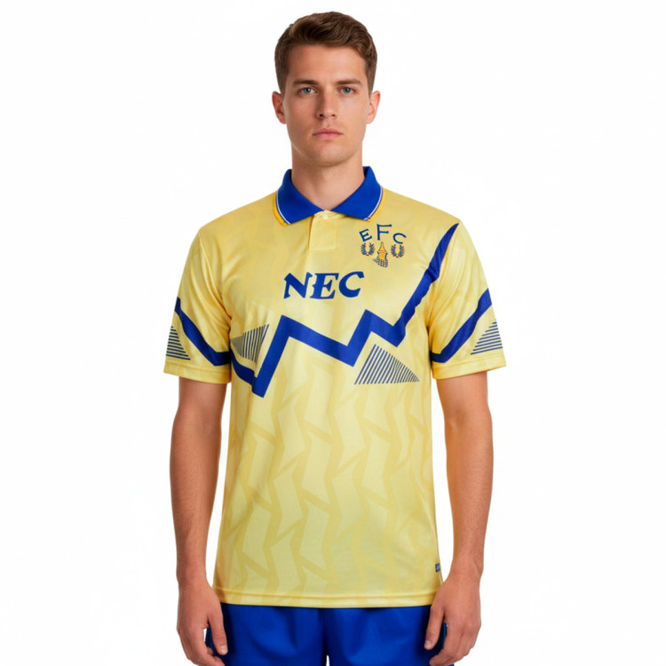 T-Shirt Score Draw Everton 1990 Away Yellow - Fútbol Emotion