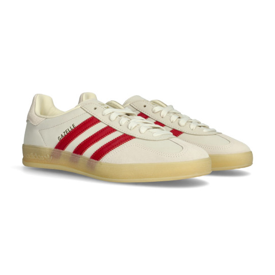 Trainers adidas Gazelle Indoor cream white-team victory red-GUM 3 - Ftbol  Emotion