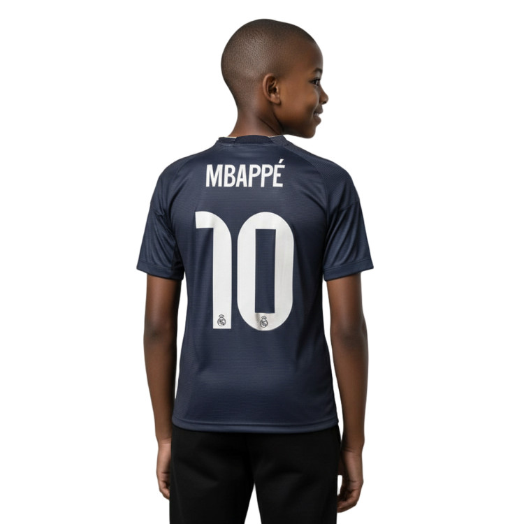 adidas Mbappé Real Madrid Segunda Equipación Niño + Parche