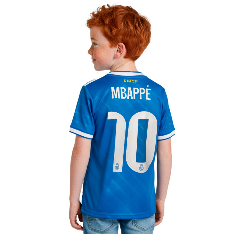 adidas Mbappé Real Madrid Tercera Equipación Niño + Parche